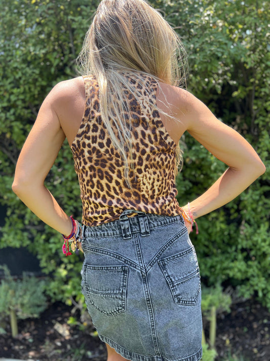 Musculosa animal print