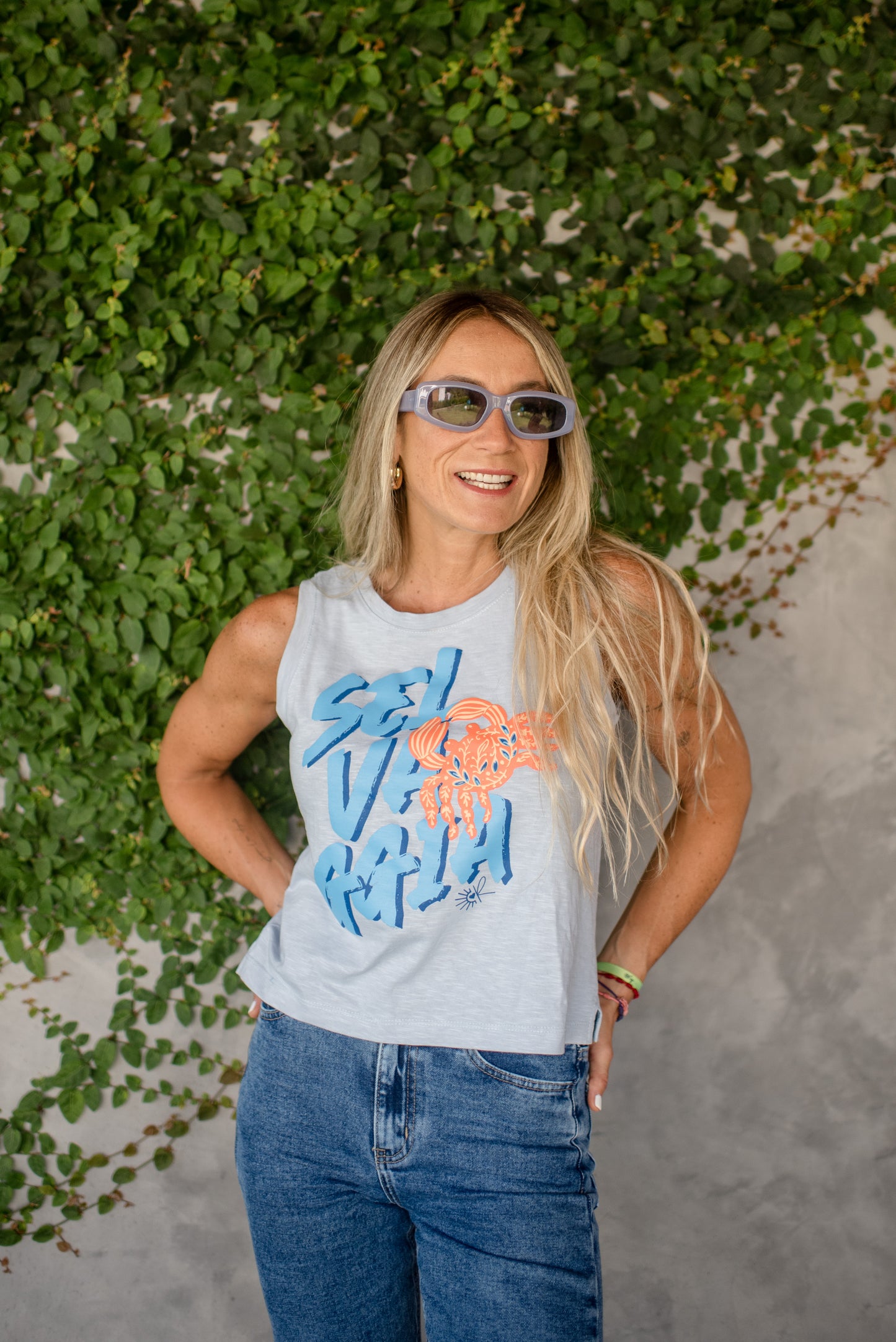 POLERA CELESTE SELVAGGIA