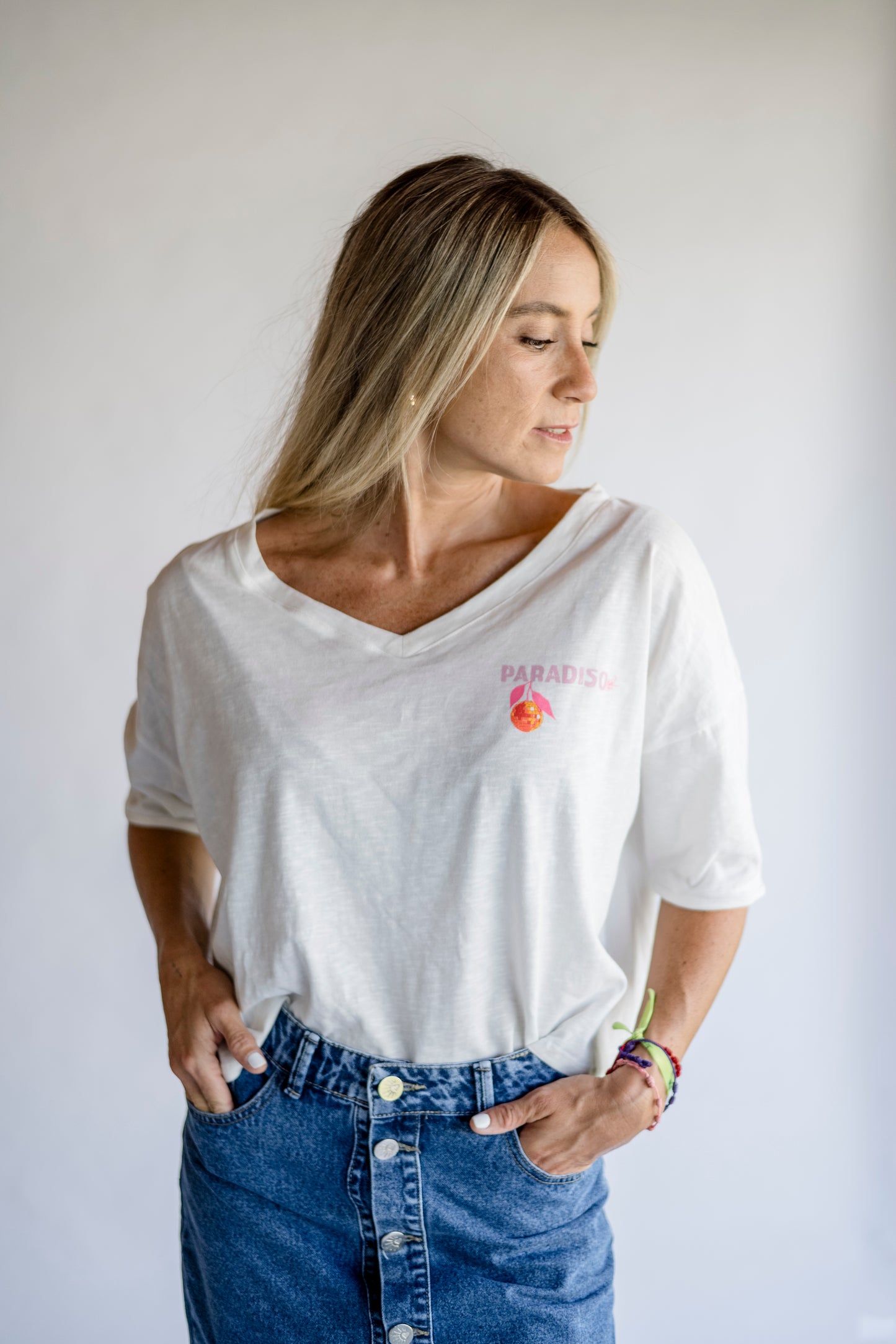 POLERA BLANCA PARADISO