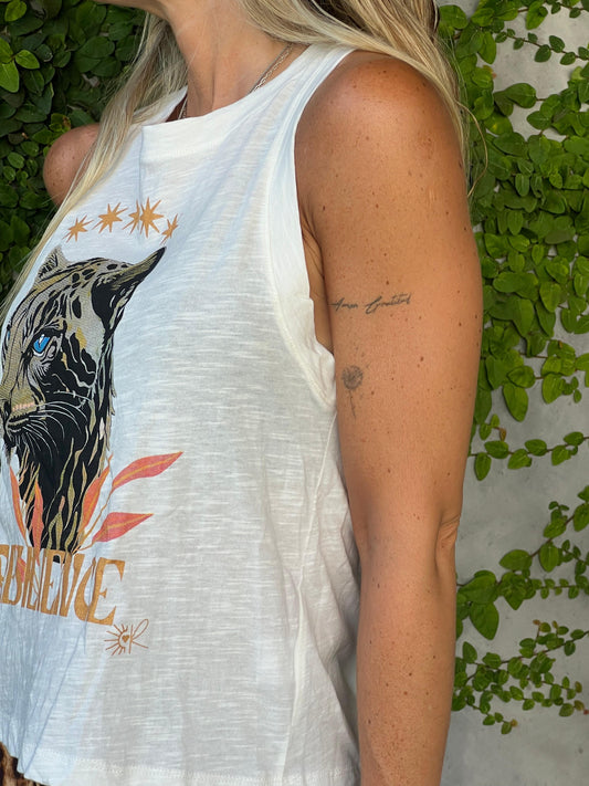 Polera sin manga chita crudo