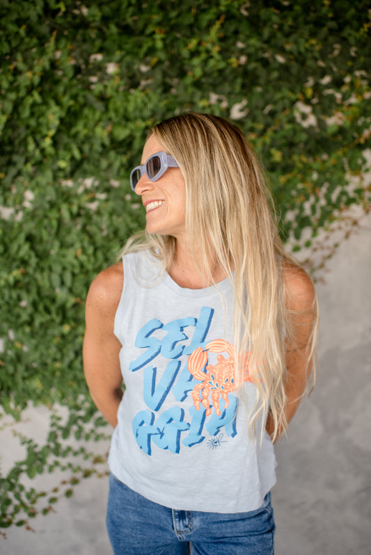 POLERA CELESTE SELVAGGIA