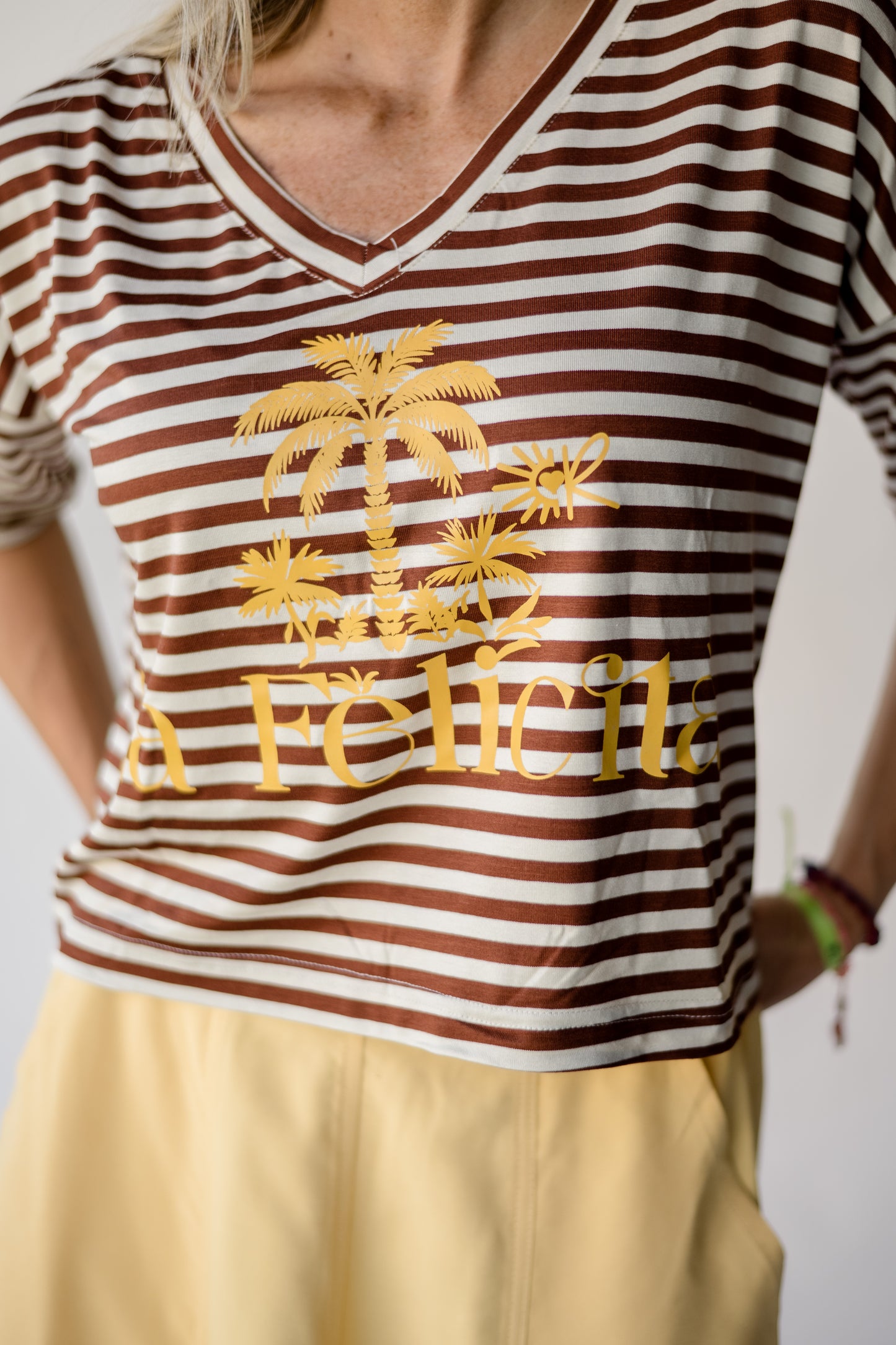 Polera Rayas Café La Felicitá